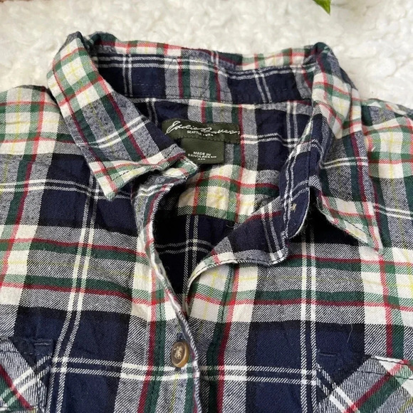 Eddie Bauer Plaid Flannel button down - size XXL - Picture 8 of 16
